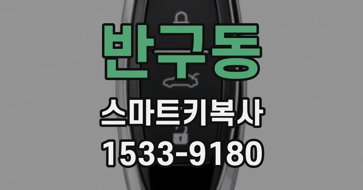 반구동 스마트키복사