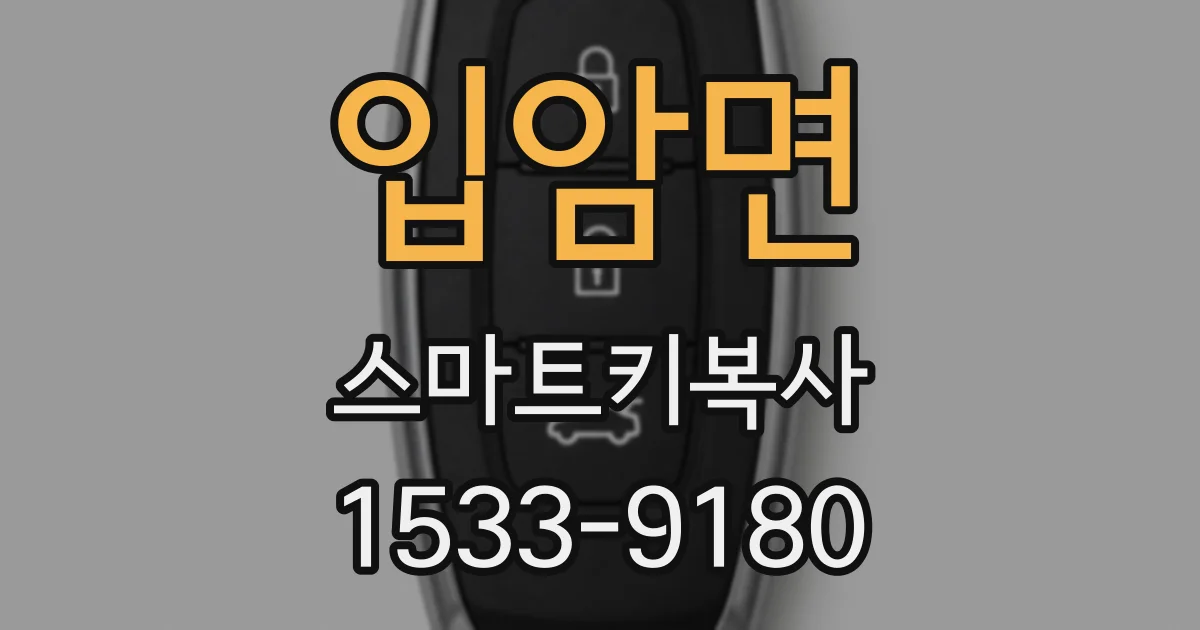 입암면 스마트키복사