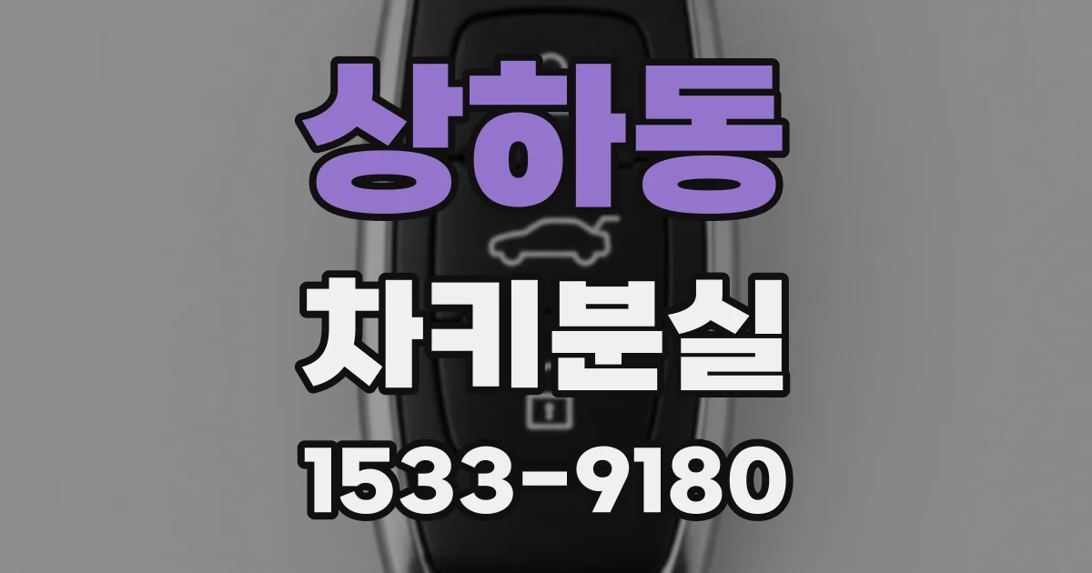 상하동 차키분실