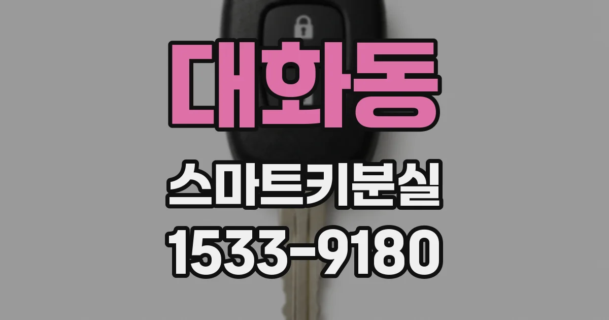 대화동 스마트키분실