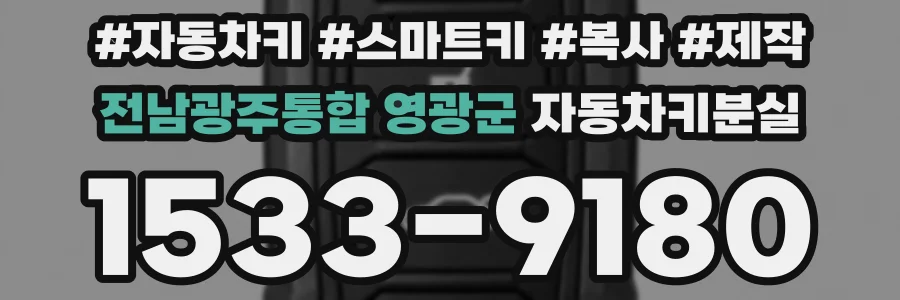 전남광주통합 영광군 자동차키분실