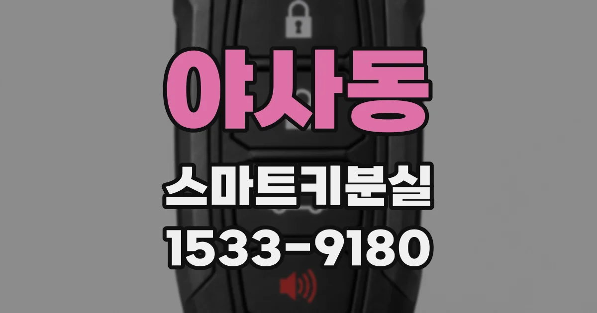 야사동 스마트키분실