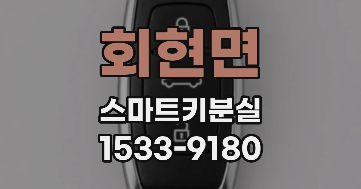 회현면 스마트키분실