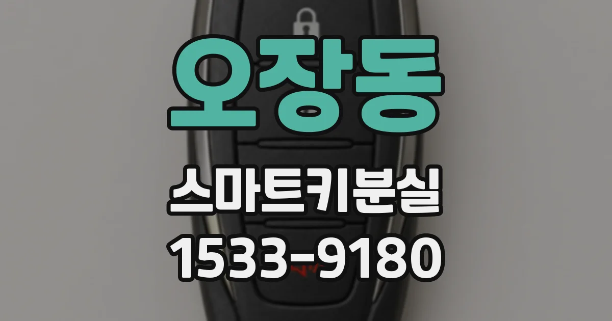 오장동 스마트키분실