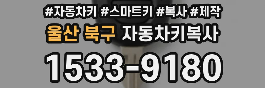 울산 북구 자동차키복사