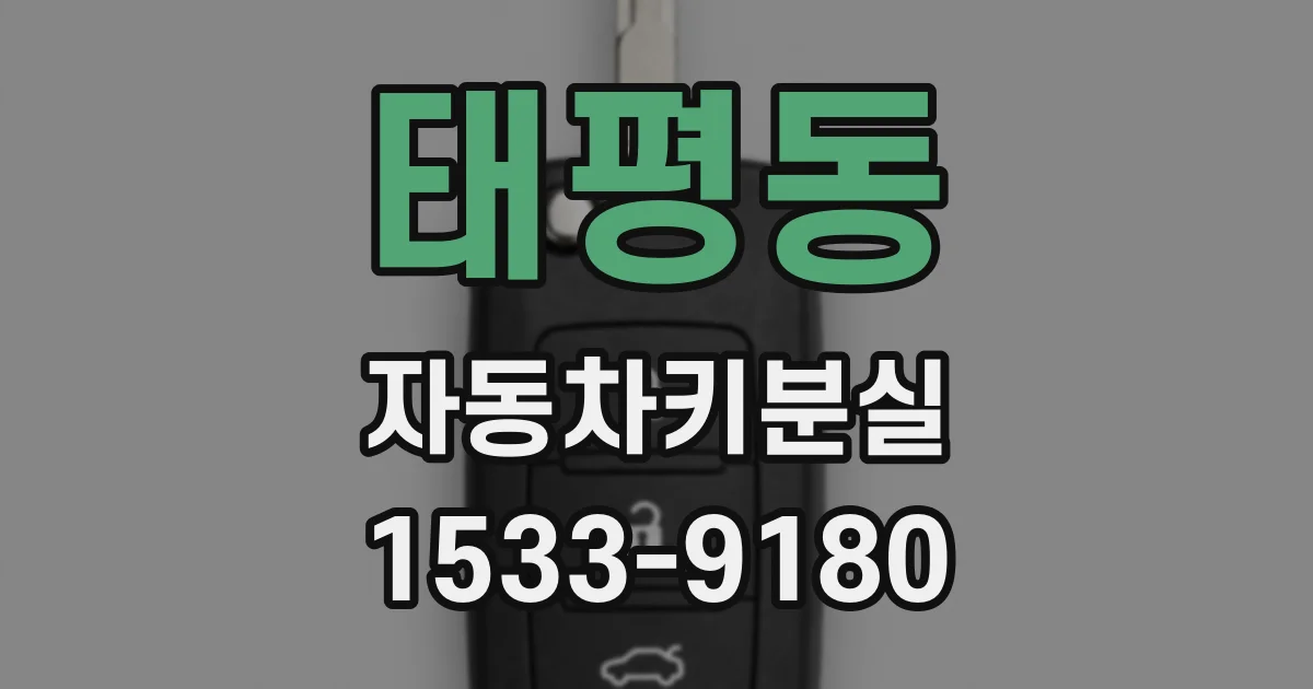 태평동 자동차키분실