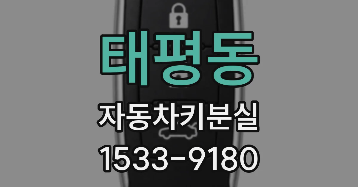 태평동 자동차키분실