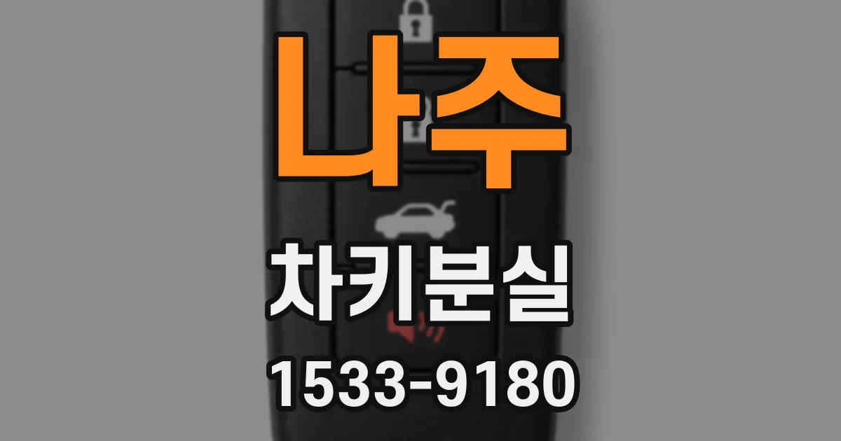 나주 차키분실