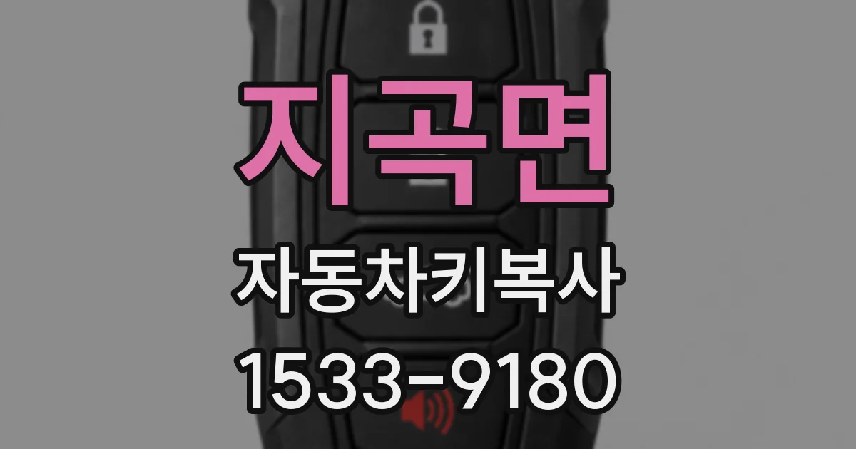 지곡면 자동차키복사