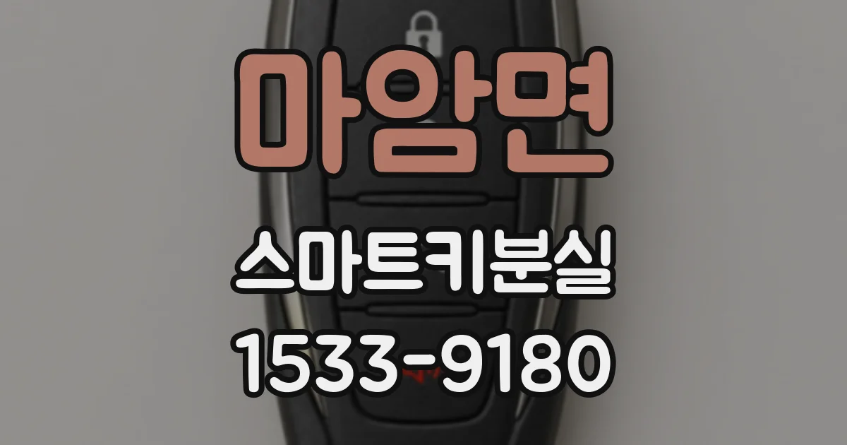 마암면 스마트키분실