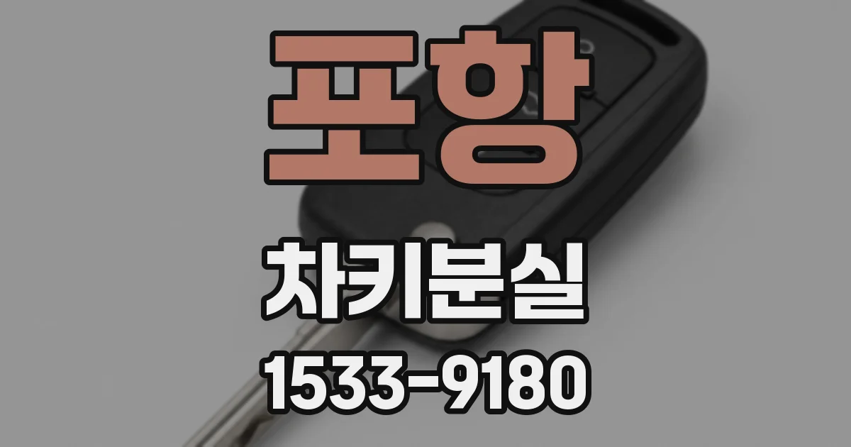 포항 차키분실