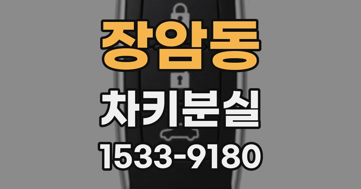 장암동 차키분실