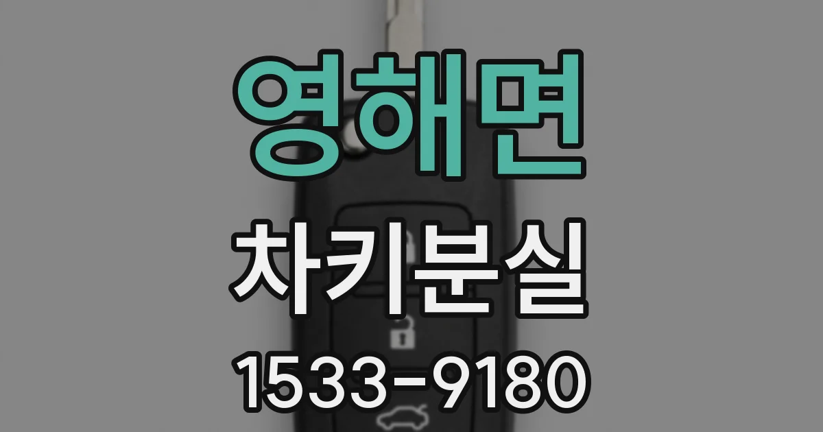 영해면 차키분실