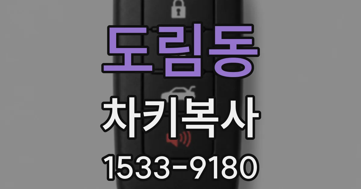 도림동 차키복사