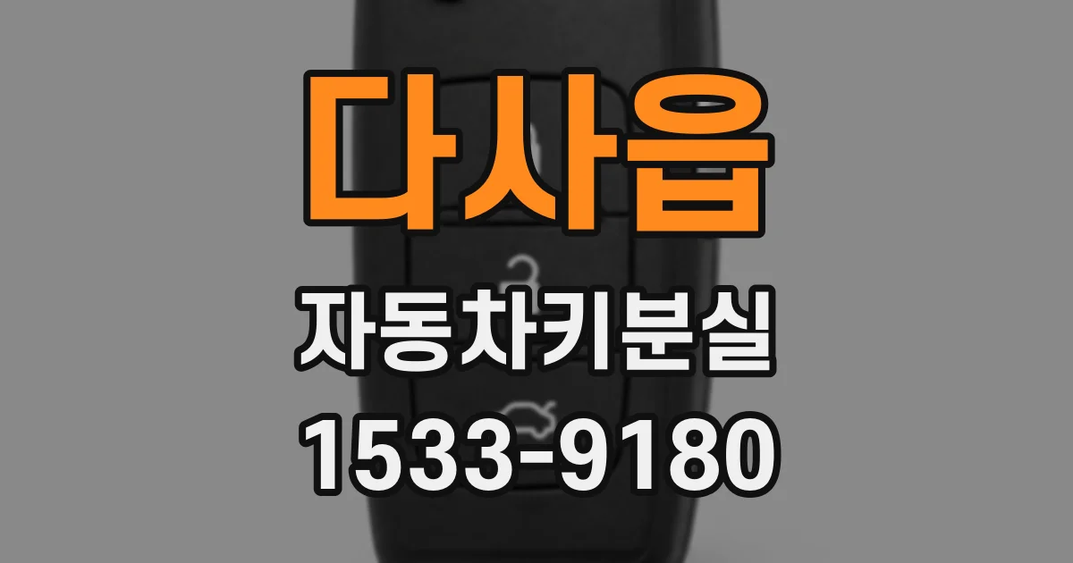 다사읍 자동차키분실