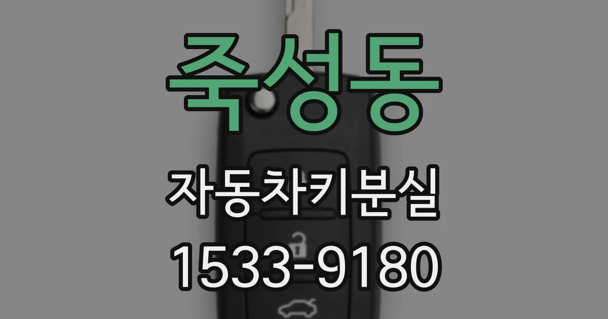 죽성동 자동차키분실