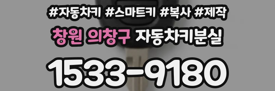 창원 의창구 자동차키분실