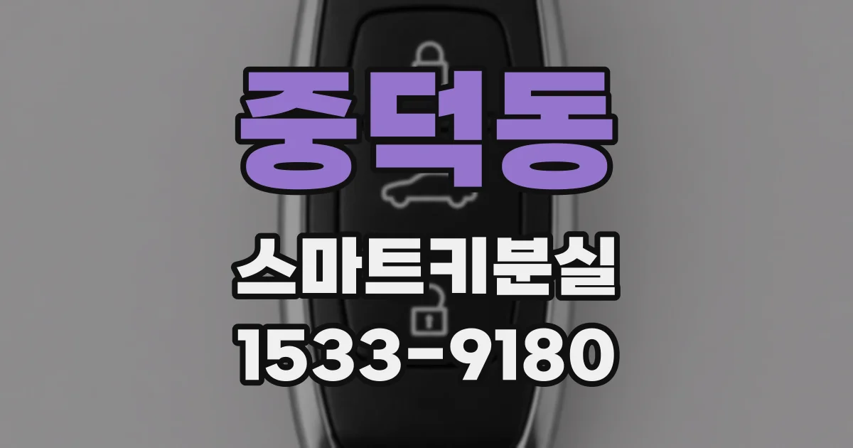 중덕동 스마트키분실