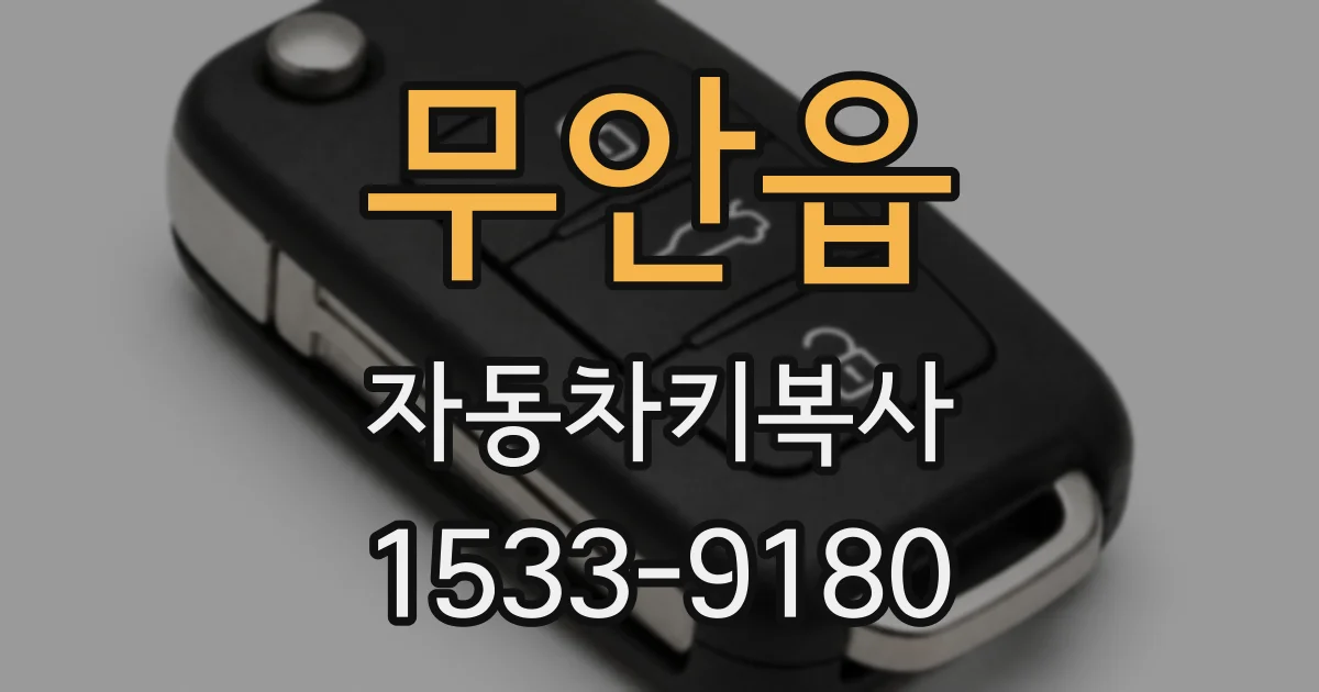 무안읍 자동차키복사