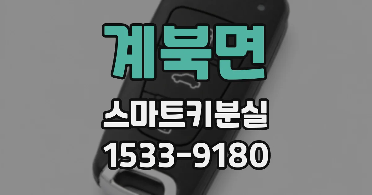 계북면 스마트키분실