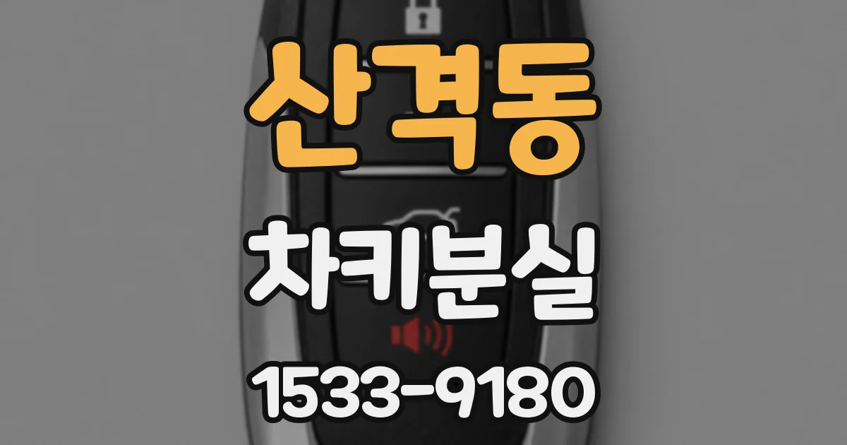산격동 차키분실