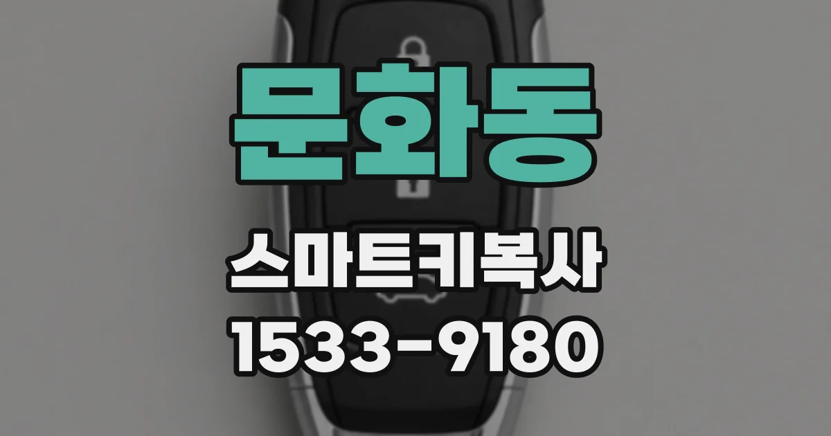 문화동 스마트키복사