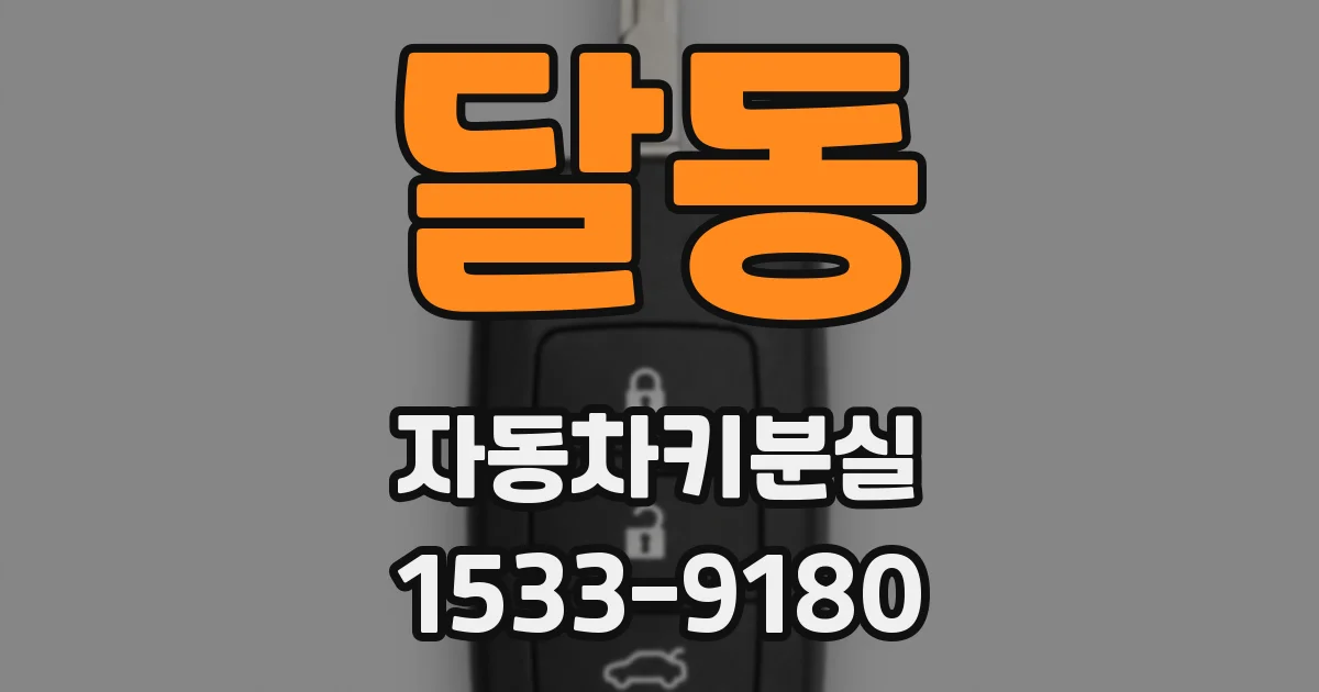 달동 자동차키분실