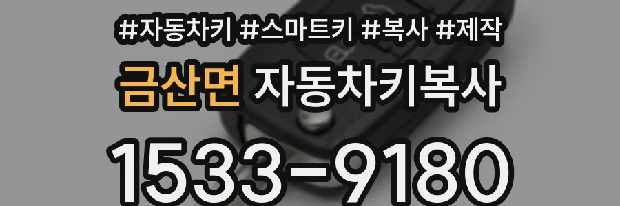 금산면 자동차키복사