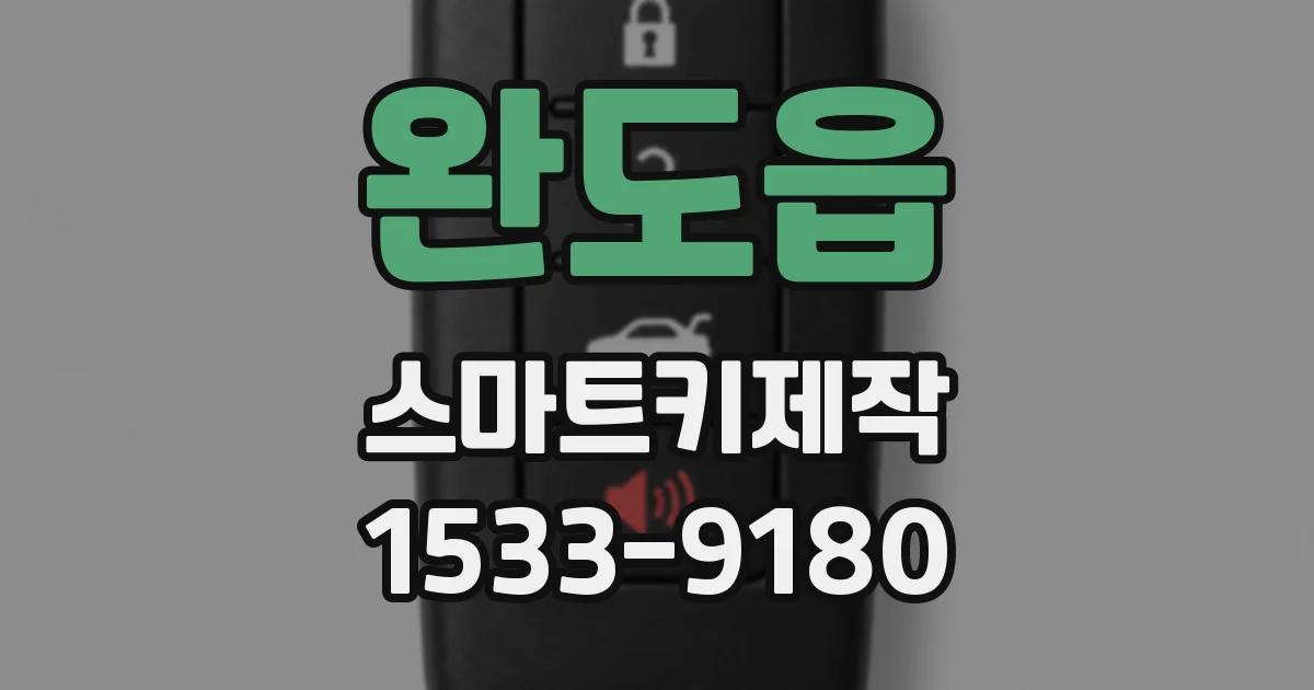 완도읍 스마트키제작