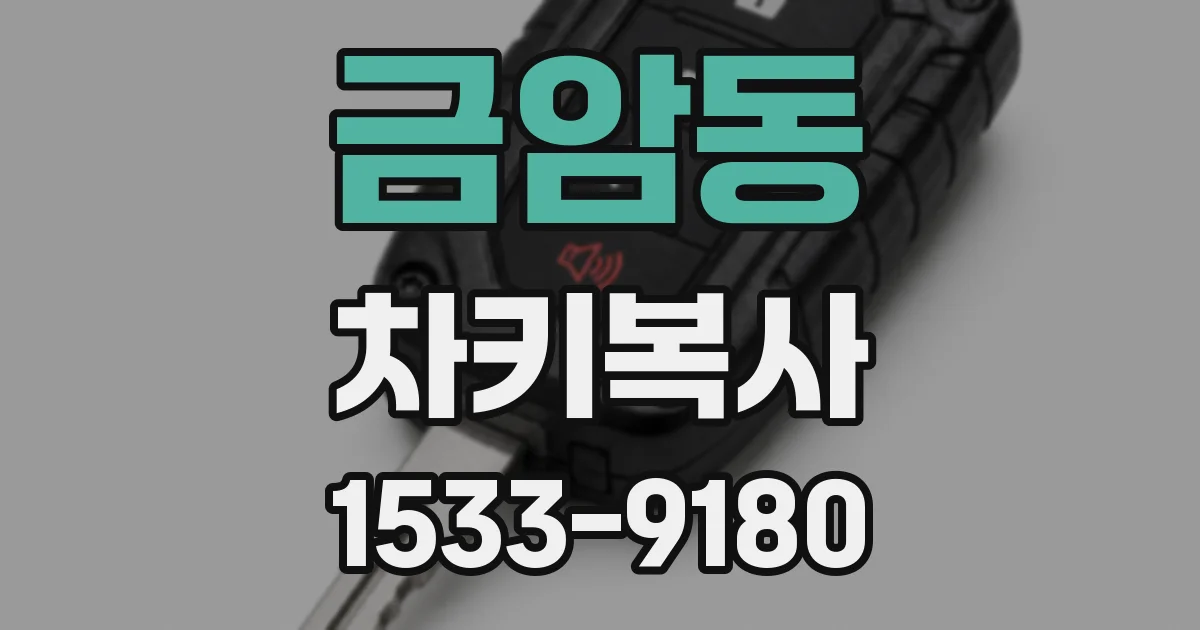금암동 차키복사