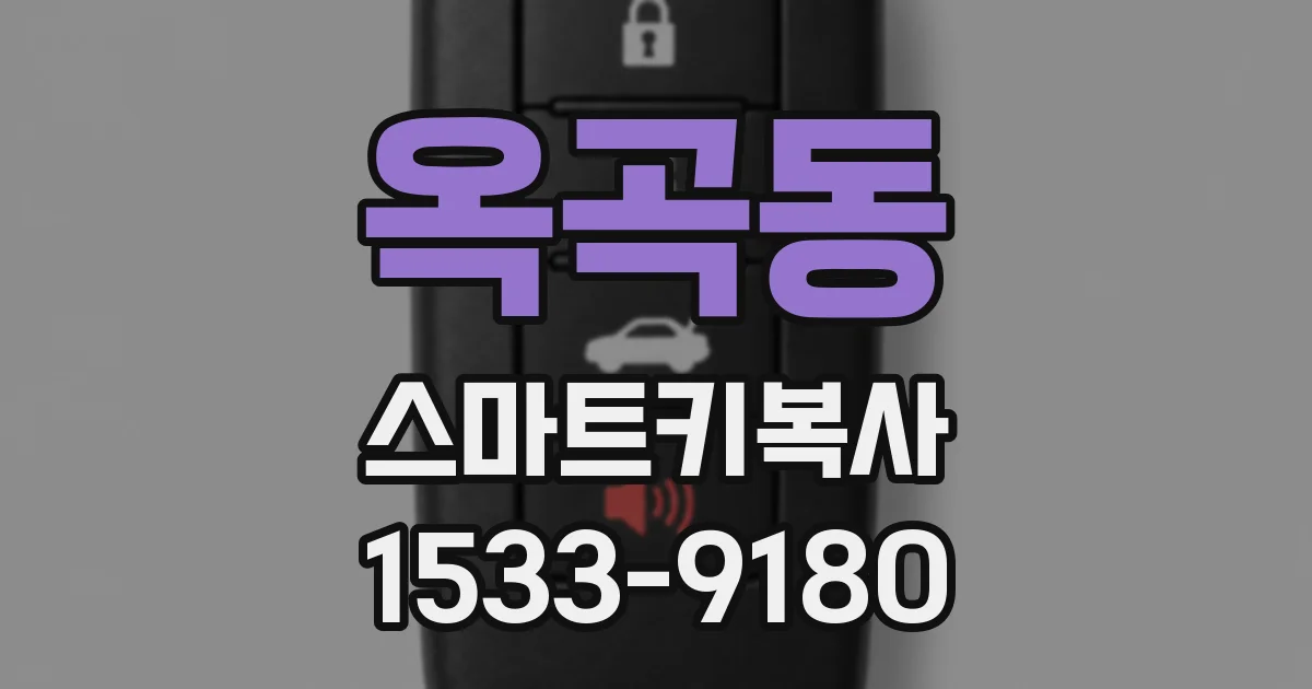 옥곡동 스마트키복사