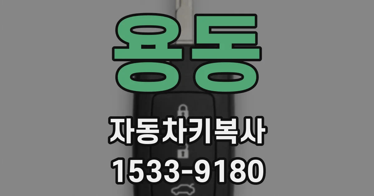 용동 자동차키복사