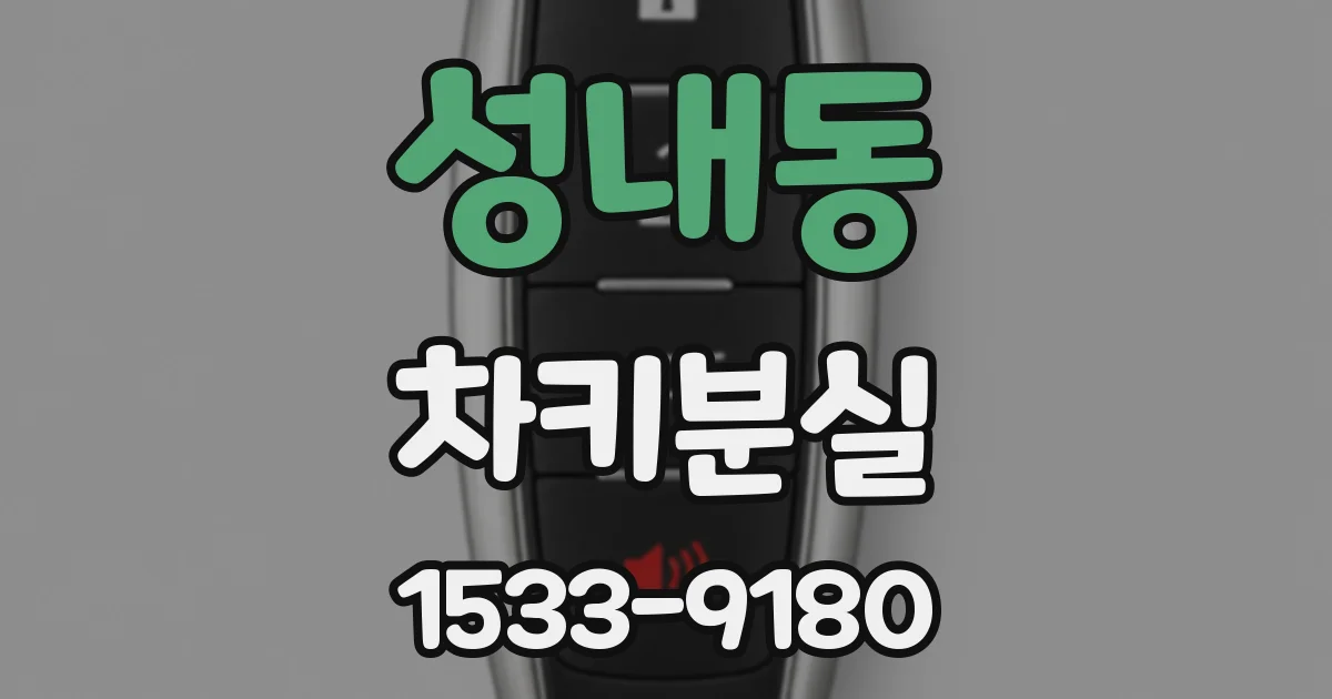 성내동 차키분실