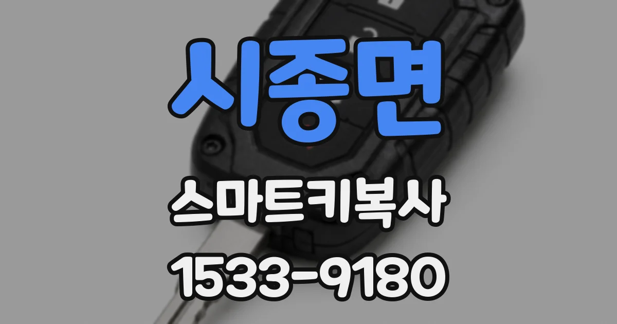 시종면 스마트키복사
