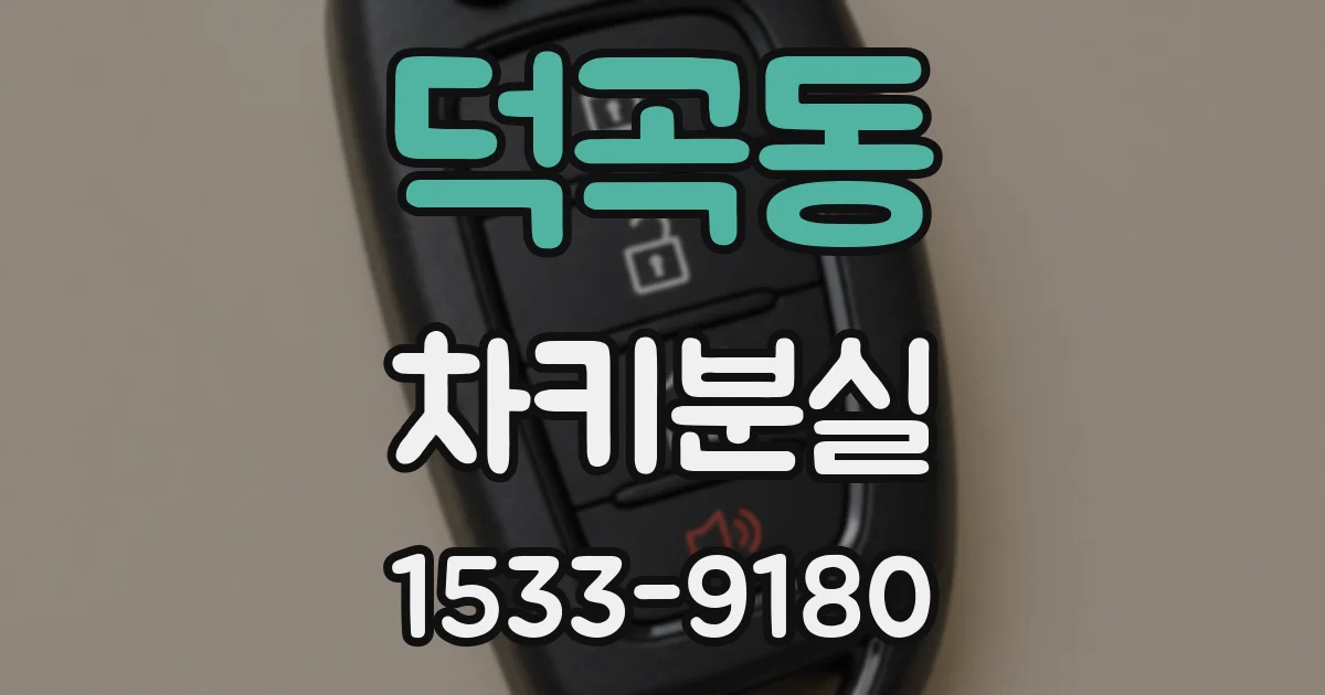덕곡동 차키분실