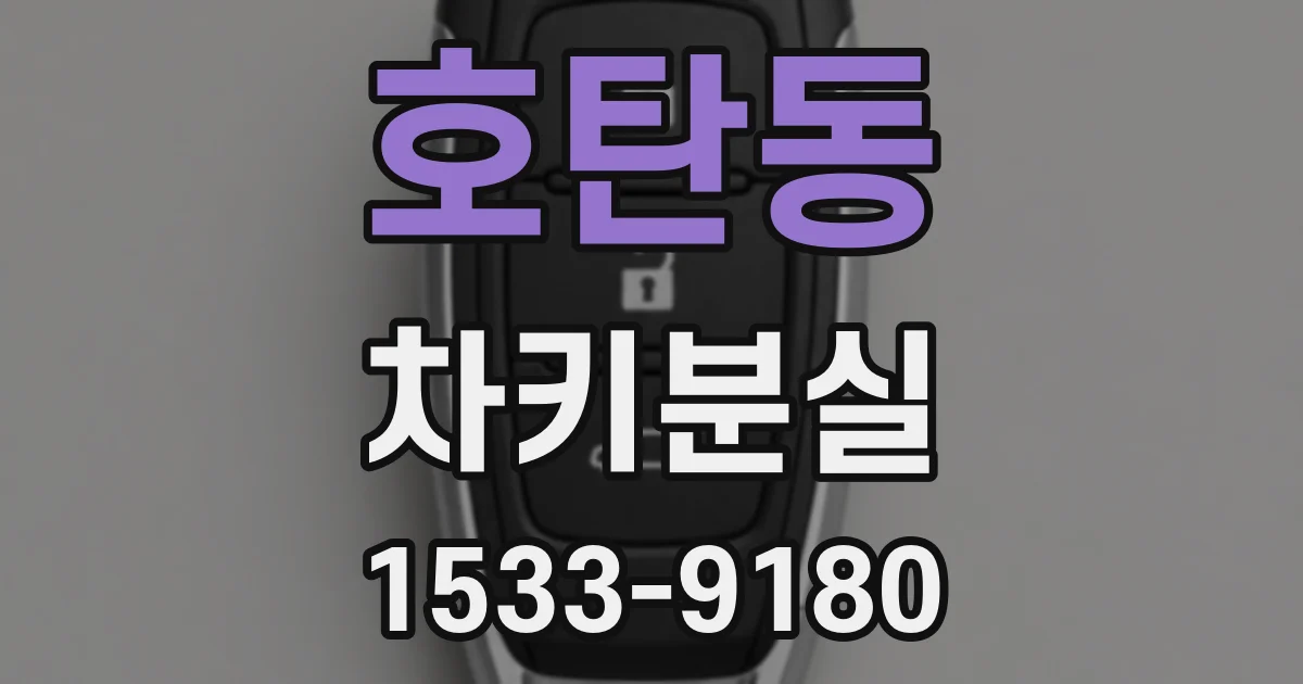 호탄동 차키분실