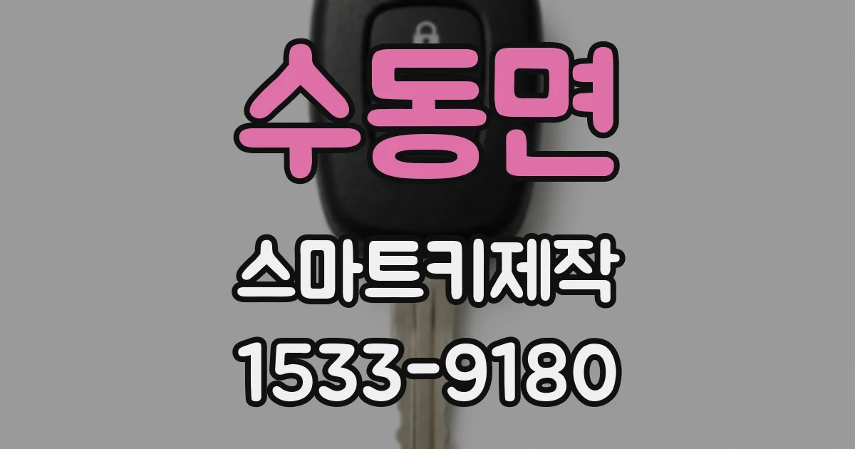 수동면 스마트키제작