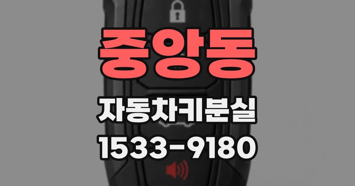 중앙동 자동차키분실