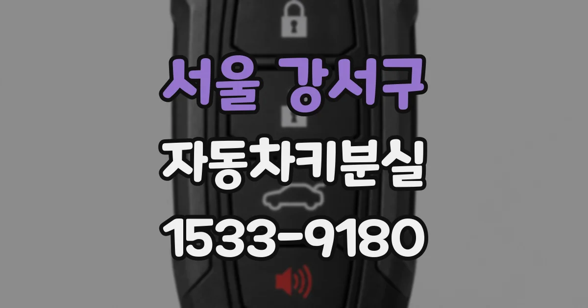 서울 강서구 자동차키분실