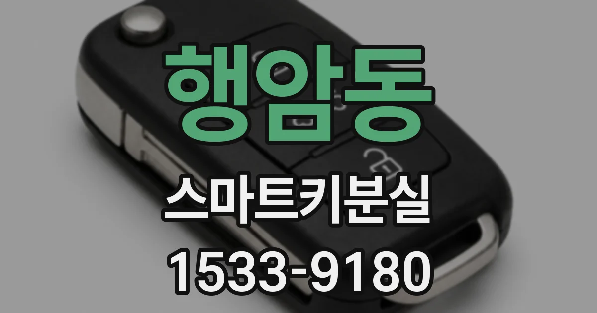 행암동 스마트키분실