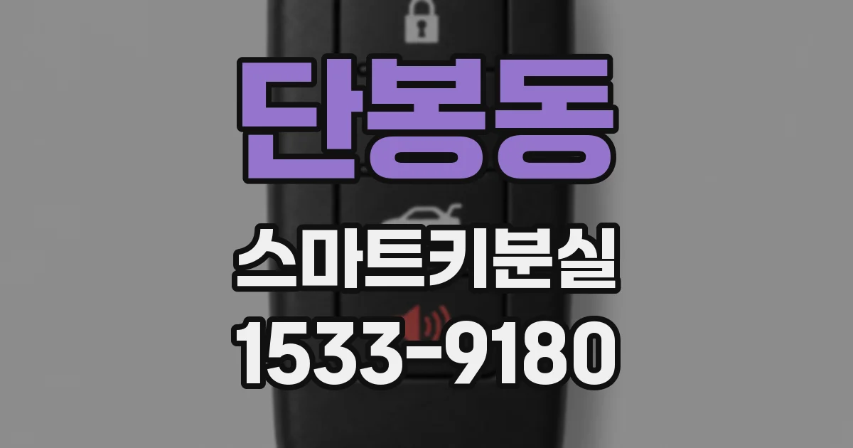 단봉동 스마트키분실