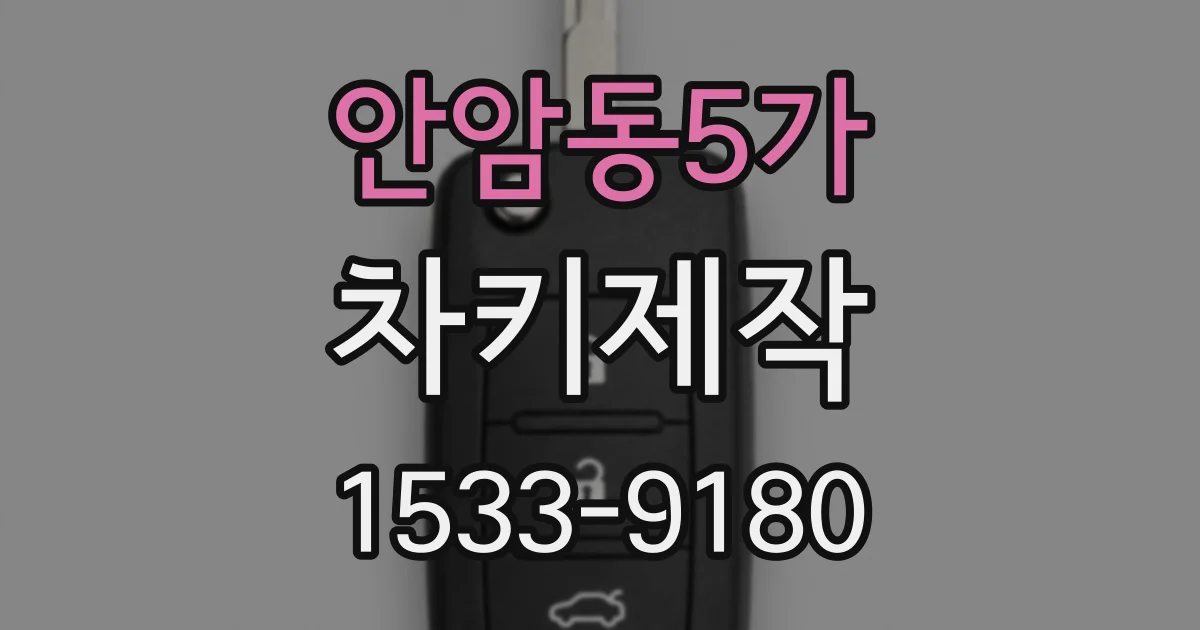 안암동5가 차키제작