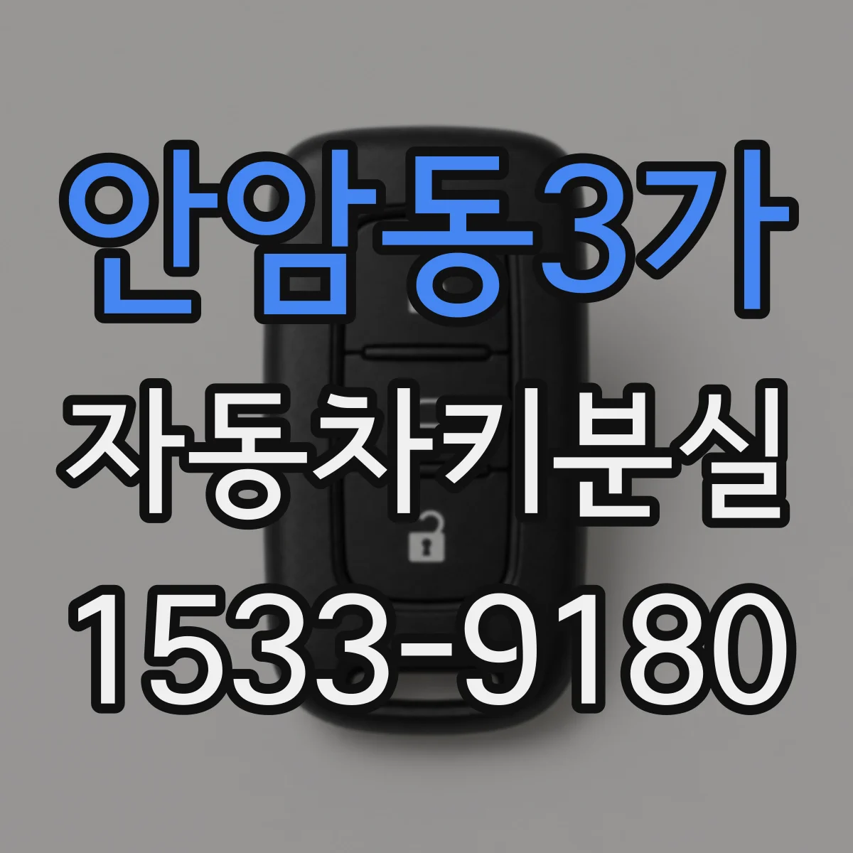 안암동3가 자동차키분실