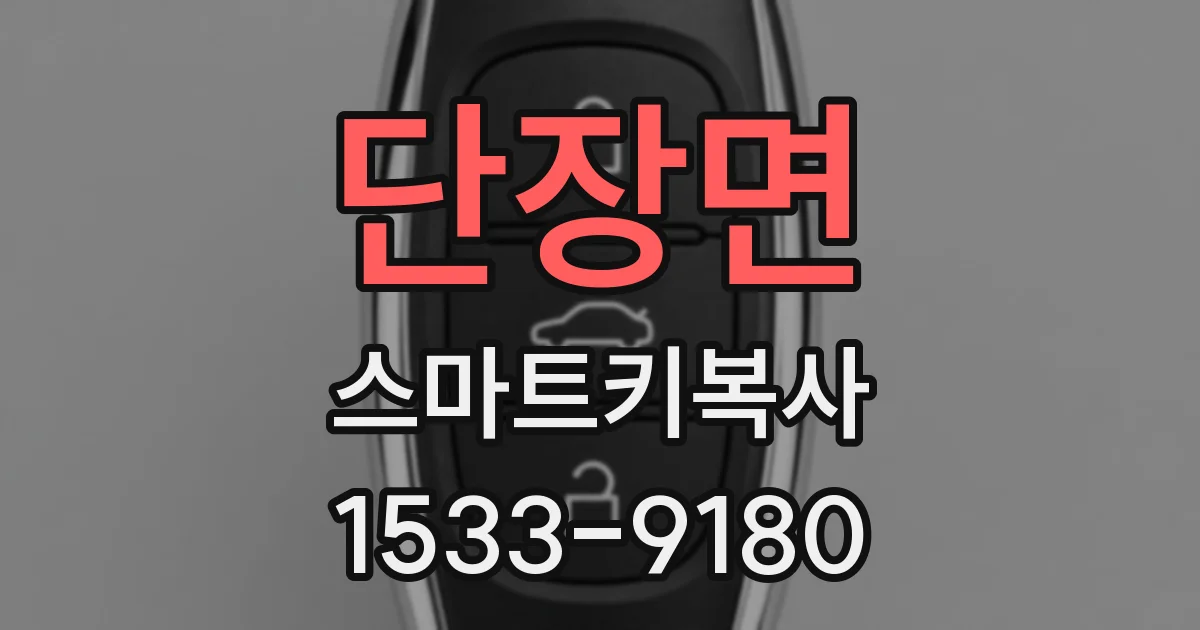 단장면 스마트키복사