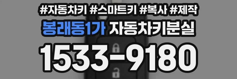봉래동1가 자동차키분실