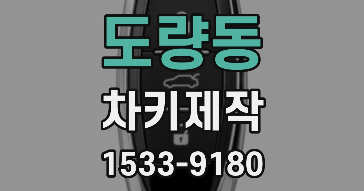 도량동 차키제작