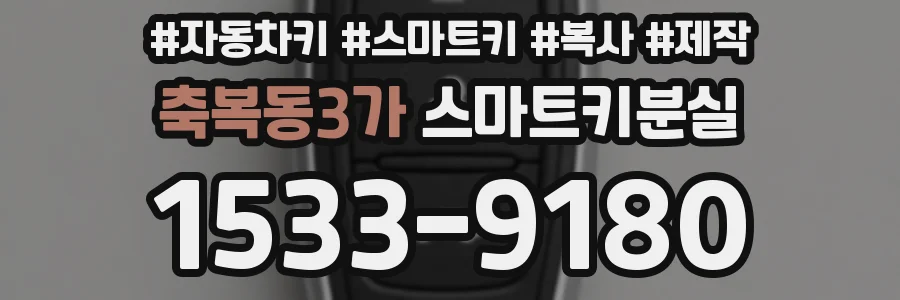 축복동3가 스마트키분실