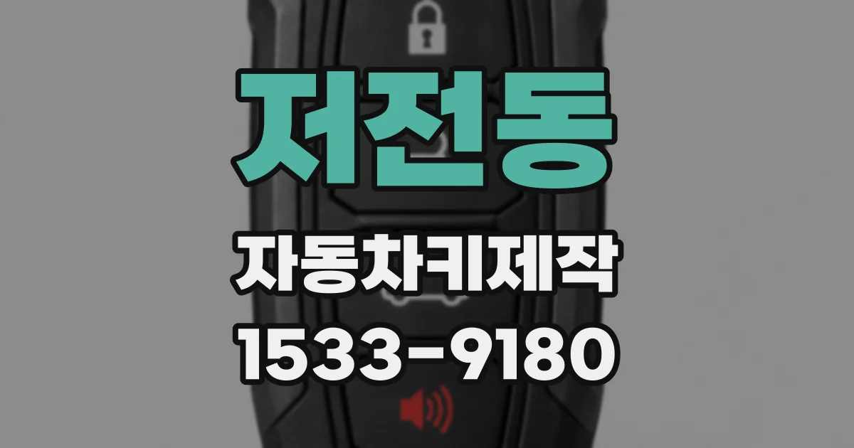 저전동 자동차키제작