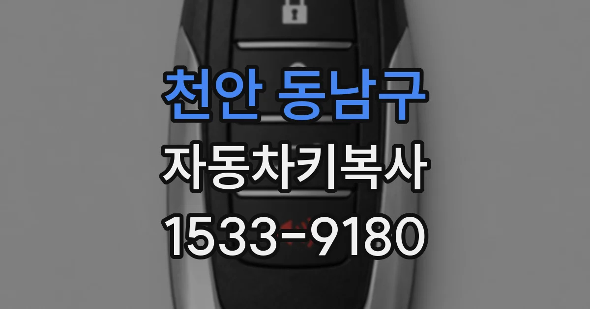 천안 동남구 자동차키복사