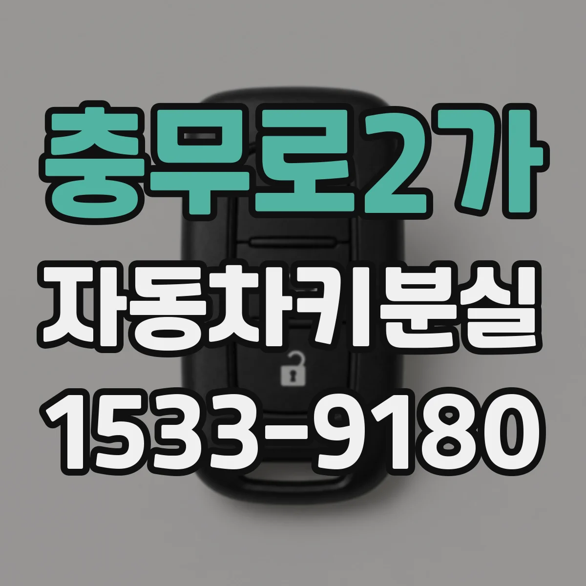 충무로2가 자동차키분실